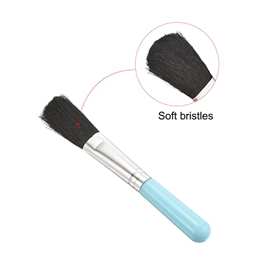 PATIKIL Succulent Cleaning Brush 4Pack 125mm Black Gardening Tools Plant Brush for Garden Blue Handle