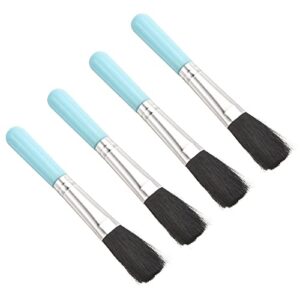 patikil succulent cleaning brush 4pack 125mm black gardening tools plant brush for garden blue handle