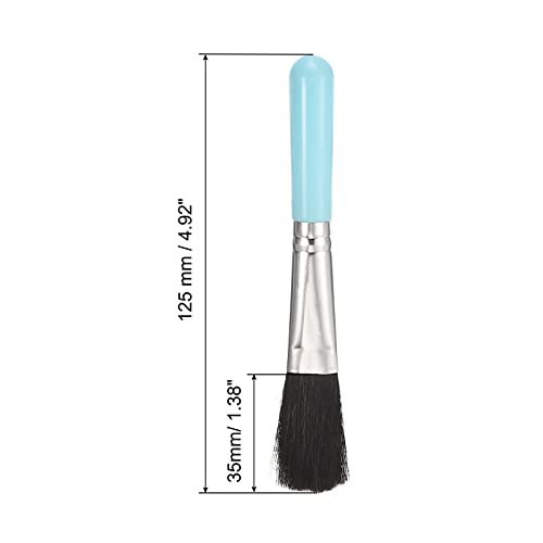 PATIKIL Succulent Cleaning Brush 4Pack 125mm Black Gardening Tools Plant Brush for Garden Blue Handle