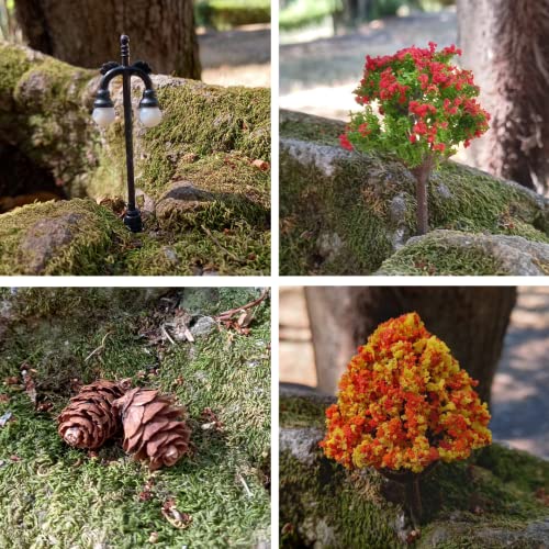 Miniature Fairy Garden Accessories Outdoor, Terrarium Fairy Garden Supplies Kit, Zen Garden Accessories, Tiny Figurines Set, Micro Ornaments Kit, Miniatures Dollhouse Decorating, Japanese Desk Top