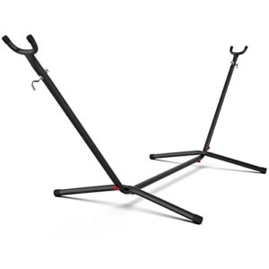 anyoo hammock stand portable heavy duty steel stand easy to assemble with carrying bag sturdiness hammock frame universal multi-use 550 lb capacity for outdoor & indoor garden