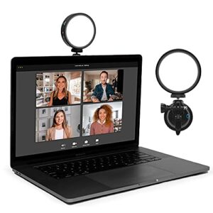 lume cube video conference lighting kit – lite edition | computer light for video conferencing & live streaming | laptop light, adjustable brightness and color temperature, computer mount included