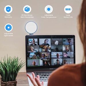 Lume Cube Video Conference Lighting Kit - LITE Edition | Computer Light for Video Conferencing & Live Streaming | Laptop Light, Adjustable Brightness and Color Temperature, Computer Mount Included