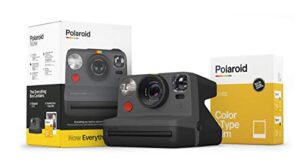 polaroid originals now i-type instant camera and film bundle – everything box black (6026)