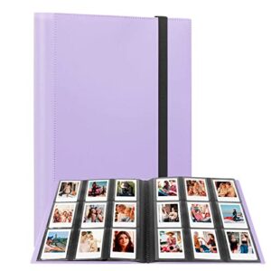 432 pockets photo album for fujifilm instax mini camera, polaroid snap pic-300 z2300 instant camera, 2×3 photo album book for fujifilm instax mini 11 12 9 evo 90 70 40 8 7 liplay instant camera (purple)