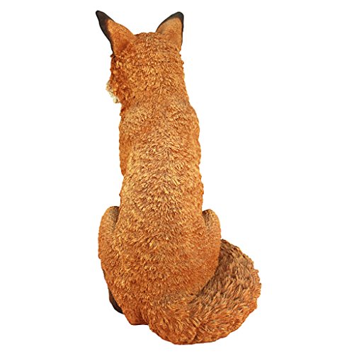 Design Toscano DB383073 Simon The Fox Garden Statue, 18 Inch, Full Color