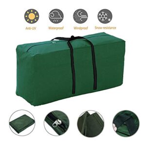 Linkool Outdoor Patio Furniture Seat Cushions Storage Bag with Zipper and Handles 68x30x20 Inches Waterproof