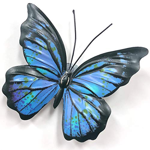 VOKPROOF Metal Butterfly Wall Art Decor - 5 Pack Butterflies Hanging Decorations for Indoor Outdoor Garden,Patio,Fence