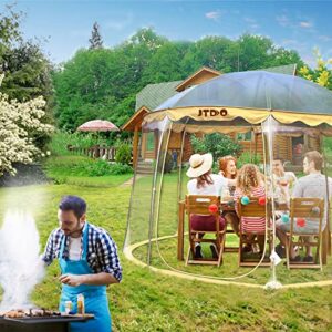 Bubble Igloo PVC Tent, JTDDO Winter Tent Oversize Cold Protection Canopy Tent 12'x12' for 8-10 Person for Outdoor/ Garden/ Backyard/ Patios, Beige