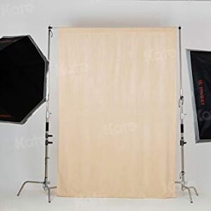 Kate 6ft×9ft Solid Beige Backdrop Portrait Photography Background for Photography Studio Children and Headshots Beige Backdrop Background for Photography Photo Booth