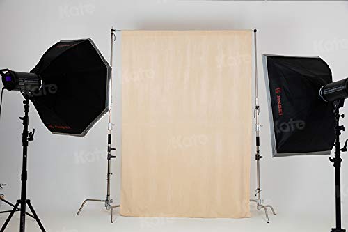 Kate 6ft×9ft Solid Beige Backdrop Portrait Photography Background for Photography Studio Children and Headshots Beige Backdrop Background for Photography Photo Booth