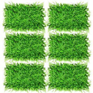 tonchean grass wall panel 12pcs artificial hedge panels 24 x 16inch faux greenery wall backdrop topiary fence screen for indoor outdoor decor garden fence backdrop