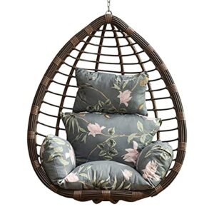 mnbvh swing hanging basket seat cushion,waterproof thicken hanging egg hammock chair hanging chair cushion swing seat cushion for patio garden indoor outdoor chair mats with pillow pad c