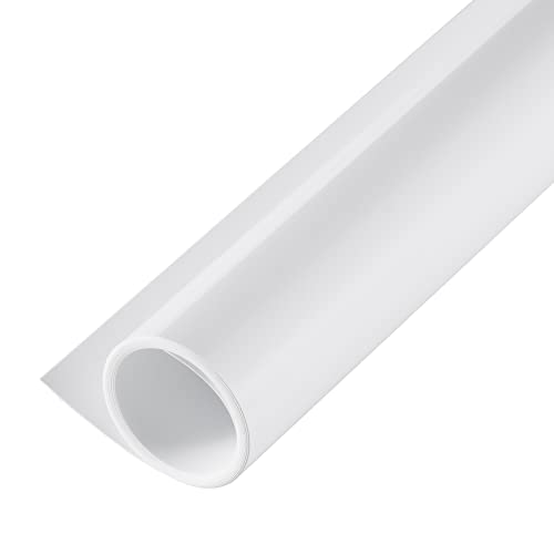 Meking White PVC Backdrop Photography Backdrop Matte & Reflective PVC Background Dual Side Vinyl Photo Backdrop for Product Video Photography Photo Studio 24x51inch (60x130cm)