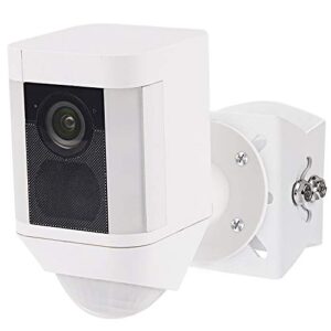 alertcam adjustable angle indoor/outdoor mount for ring spotlight cam wired, ring spotlight cam battery, ring spotlight cam plus/pro, aluminum alloy material (1pack, white)
