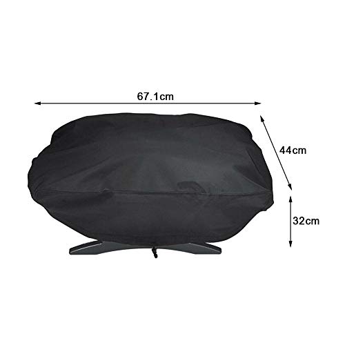 Grill Cover Garden Waterproof Anti Dust Protective Outdoor Windproof Accessories BBQ Stove Shield UV Resistant Polyester Portable for Weber 7110 Q1000