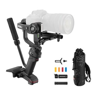 zhiyun weebill 3 combo, gimbal stabilizer for dslr and mirrorless camera, nikon sony panasonic canon fujifilm bmpcc 6k, extendable sling grip, wrist rest, fill light & mic integration, pd fast charge