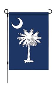 mflagperft south carolina state garden flags 12 x 18 inches double sided vivid color and fade proof small south carolina yard flags for indoor and outdoor decorations (south carolina)