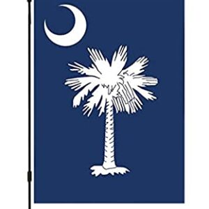 Mflagperft South Carolina State Garden Flags 12 x 18 Inches Double Sided Vivid Color and Fade Proof Small South Carolina Yard Flags for Indoor and Outdoor Decorations (South Carolina)