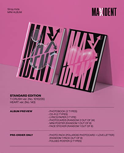 DREAMUS Stray Kids - MAXIDENT Standard Edition CD+ Benefit (T-Crush ver.) (JYPK1467)