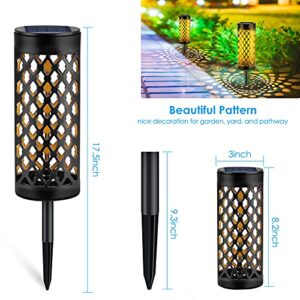 TomCare Solar Lights Outdoor Upgraded Bright Solar Pathway Lights 6 Pack Bigger Size Decorative Solar Garden Lights Solar Powered Waterproof Led Landscape Christmas Lighting for Path Lawn Yard Walkway