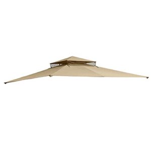 Garden Winds Replacement Canopy for The Bamboo Look Grove Gazebo - Standard 350 - Beige