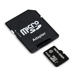 Micro Center 16GB Class 10 Micro SDHC Flash Memory Card with Adapter for Mobile Device Storage Phone, Tablet, Drone & Full HD Video Recording - 80MB/s UHS-I, C10, U1 (10 Pack)