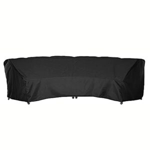 j&c curved sofa cover outdoor furniture covers waterproof curved furniture cover heavy duty patio furniture covers extra large u shaped sectional furniture cover for winter lawn garden