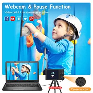 Kids Digital Camera, FHD 1080P Compact Camera 48MP Autofocus 16X Digital Zoom Portable Camera for Boys, Girls,Children,Teenagers,Beginners (with 32GB SD Card and 2 Battery)