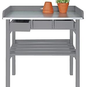 Esschert Design Garden Work Bench, Gray