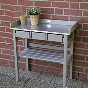 Esschert Design Garden Work Bench, Gray