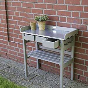 Esschert Design Garden Work Bench, Gray