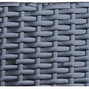 Woven Rattan, Plastic PE Wicker Repair Material for Garden Chair Black Table Patio Furniture Storage Basket Hand-Woven DIY Material (Around 220ft)