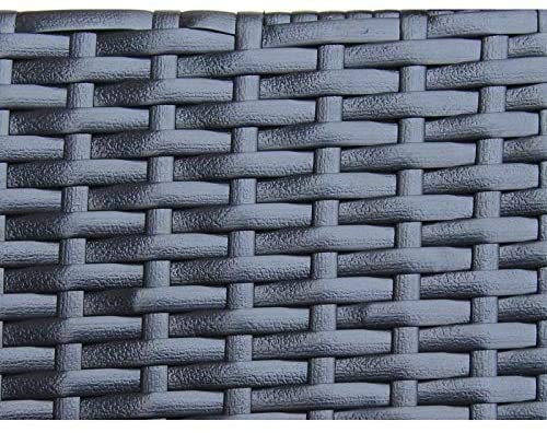 Woven Rattan, Plastic PE Wicker Repair Material for Garden Chair Black Table Patio Furniture Storage Basket Hand-Woven DIY Material (Around 220ft)