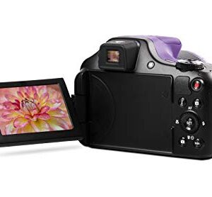 Minolta Pro Shot 20 Mega Pixel HD Digital Camera with 67x Optical Zoom, Full 1080p HD Video & 16GB SD Card (Purple)