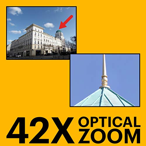 KODAK PIXPRO Astro Zoom AZ425-BK 20MP Digital Camera with 42X Optical Zoom 24mm Wide Angle 1080P Full HD Video Optical Image Stabilization Li-Ion Battery and 3" LCD (Black)