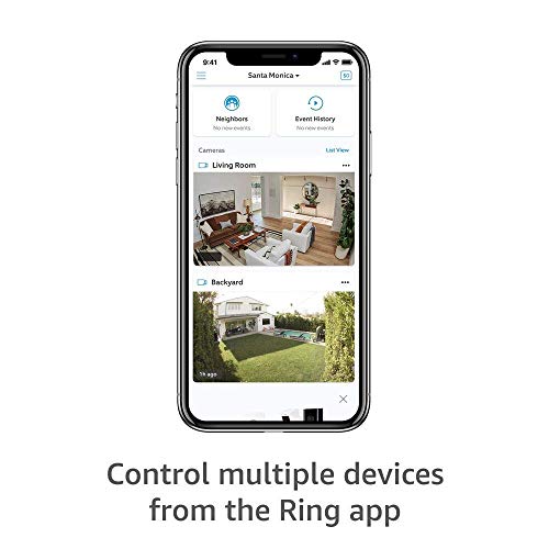 Ring Stick Up Cam Battery HD security camera with custom privacy controls, Simple setup, Works with Alexa – 2-Pack – White