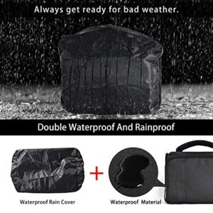 FOSOTO Waterproof (with Rain Cover) Shoulder Camera Case Bag Compatible for Nikon D5600 D750 D3300 Canon Rebel SL2 T7i EOS 80D 60D Sony A77II a68 a99II Travel DLSR SLR Camera Bags