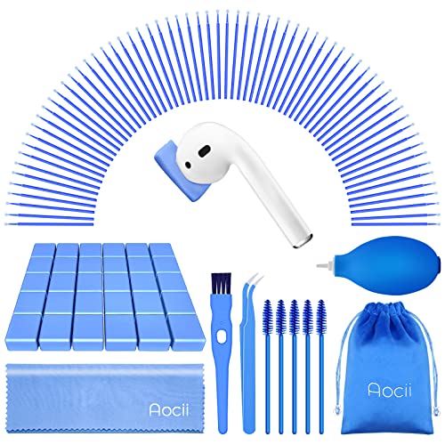 Cleaner kit for Airpod, Cleaning Putty Compatible with Airpod 2 Airpods pro, Earbud Cleaning Putty, Blue Cleaning kit for Headphone/Phone/Earbud/iPhone, Include Cleaning Cloth Swab, Gift for Men