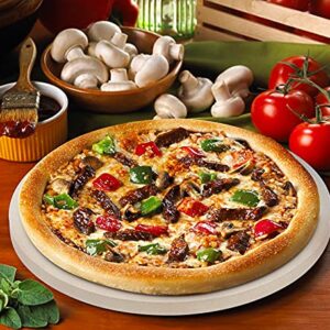 GGC 14 inch Pizza Stone for Ovens, Baking Stone for Grill and BBQ to Cook Perfect Crispy Crust Pizza, Bread and Cookies at Home, Garden and Outdoor, Distributes Heat Evenly Round Pizza Baking Stones