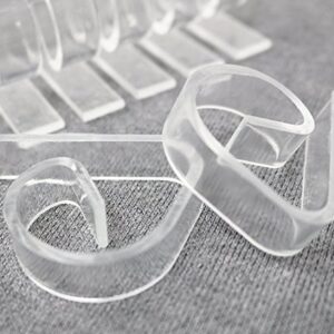 DurReus Clear Plastic Tablecloth Clips Outdoor Party Picnic Table Cover Clamps Household Table Cloth Holders(48 Pack)