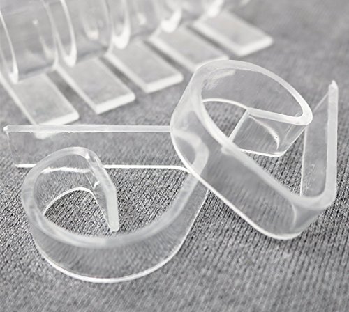 DurReus Clear Plastic Tablecloth Clips Outdoor Party Picnic Table Cover Clamps Household Table Cloth Holders(48 Pack)