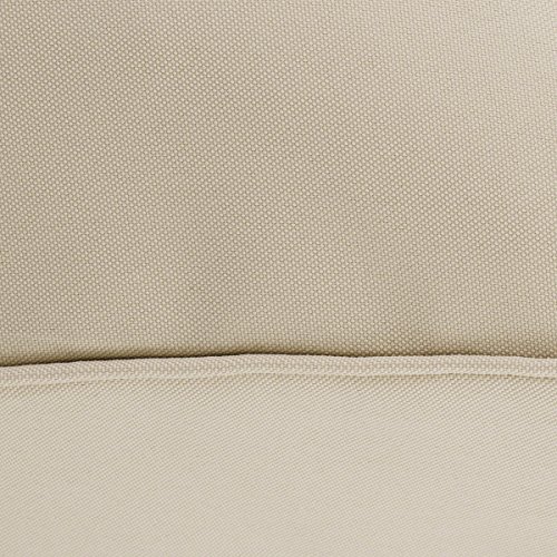 Classic Accessories Montlake FadeSafe Water-Resistant 72 x 21 x 3 Inch Outdoor Chaise Lounge Cushion Slip Cover, Patio Furniture Cushion Cover, Antique Beige, Patio Furniture Cushion Covers