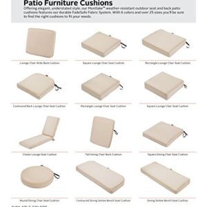 Classic Accessories Montlake FadeSafe Water-Resistant 72 x 21 x 3 Inch Outdoor Chaise Lounge Cushion Slip Cover, Patio Furniture Cushion Cover, Antique Beige, Patio Furniture Cushion Covers