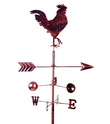 Metal Weather Vane for Garden Decor Farmhouse Decorative 67 in Rooster Ornament Wind Vane Weathervanes