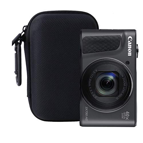 WERJIA Hard Carrying Case Compatible with Canon PowerShot SX720 SX620 SX730 SX740 G7X Digital Camera (Storage case, Black)