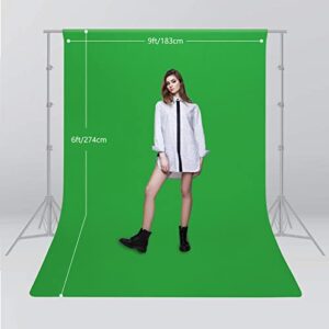 WENMER Backdrops, Green Screen Photo Backdrops for Photoshoot, Chromakey Green Photography Backdrops, Background for Photography, 6 x 9 FT