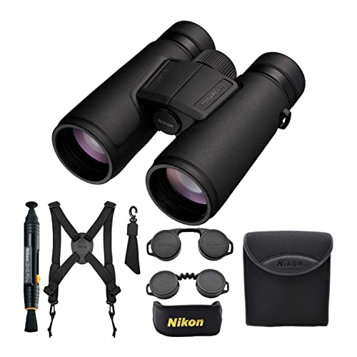 Nikon Monarch M5 12x42 Binocular Bundle with Lens Pen and Harness Bundle (3 Items)