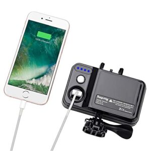 Suptig Portable Charger, 7800mAh Waterproof Power Bank, Compatible for Gopro Hero 11 Hero 10 Hero 9 Hero 8 Hero 7 Hero 6 Hero 5 Hero 4 Hero Session Hero + DJI osmo AKASO Digital Camera and Smartphone