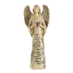 ivy home standing angel with butterfly garden statuary